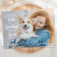 Pet Memorial Personalised Sympathy Dog Photo