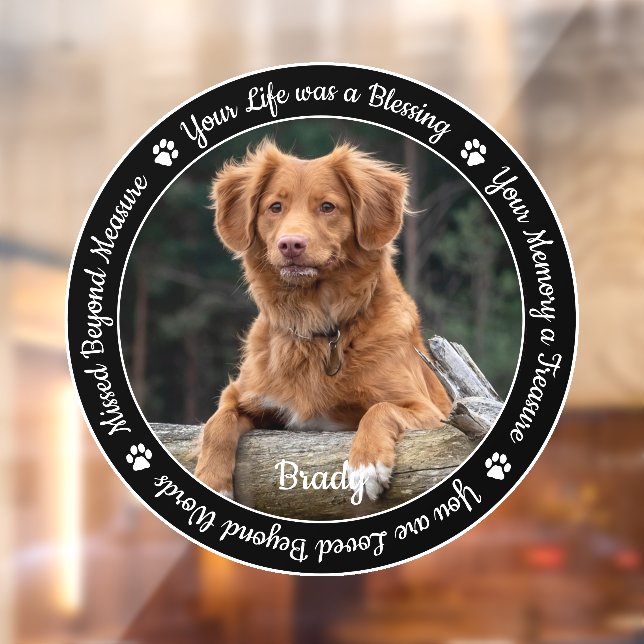 Pet Memorial Pet Loss Gift Remembrance Dog Photo (Sheet 2)