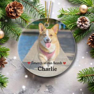 Pet Memorial Pet Loss Keepsake Gift Dog Photo Ceramic Ornament