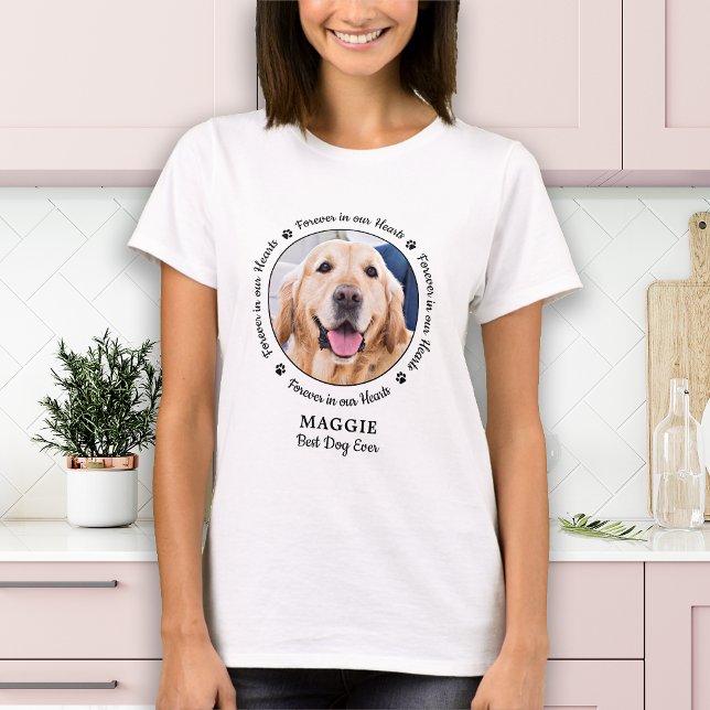 Pet Memorial Pet Loss Personalized Dog Photo T-Shirt (Creator Uploaded)