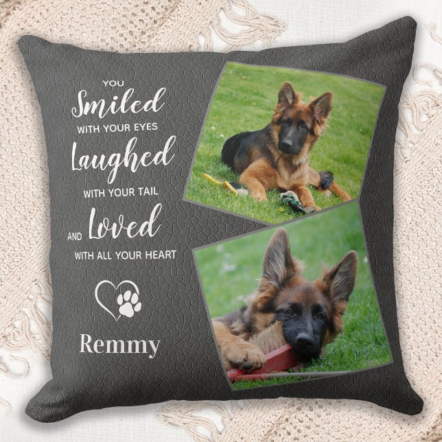 Pet Memorial - Pet Loss Quote Sympathy - Dog Photo Cushion (Creator Uploaded)