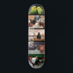 Pet memorial photo collage keepsake your name skateboard<br><div class="desc">Celebrate the memories you shared with your precious animal with this easy to personalise eight photo collage that has templates for your custom wording and name.</div>