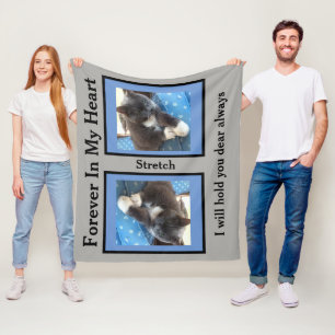 Pet Memorial Photo Fleece Blanket