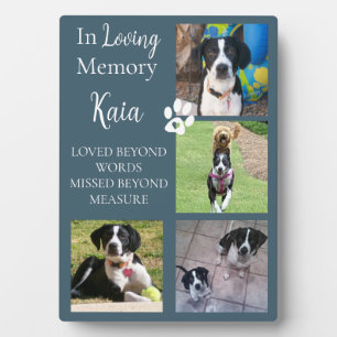 Pet Memorial Photo Keepsake Personalised Plaque