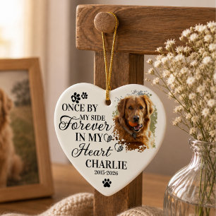 Pet Memorial Photo Sympathy Quote Keepsake Gift Ceramic Ornament