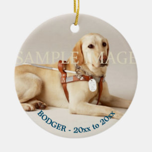 Pet memorial photo verse PERSONALIZE Ceramic Ornament