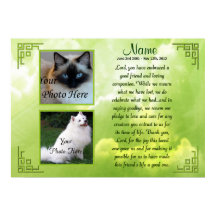Pet Memorial Poster Print - Religious - Cat Dog