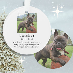 Pet Memorial Remembrance Photo Acrylic Ornament