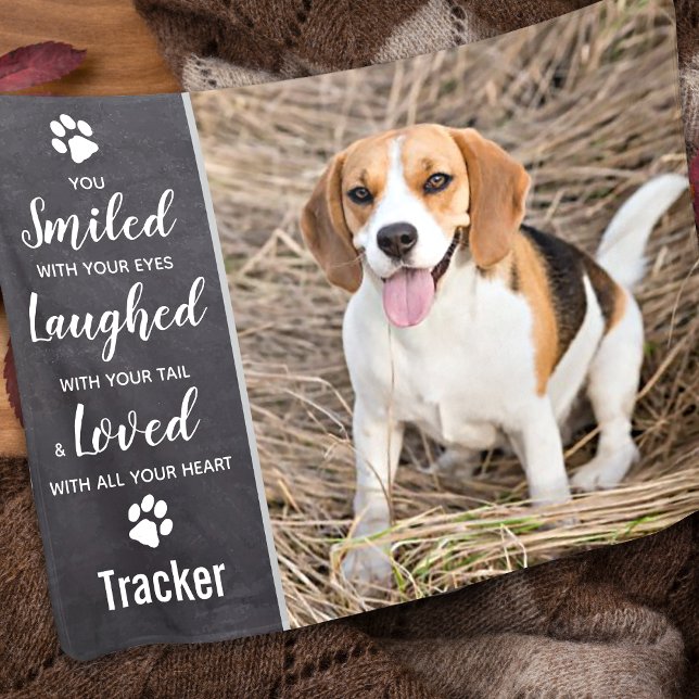Pet Memorial Remembrance Photo Fleece Blanket (Creator Uploaded)