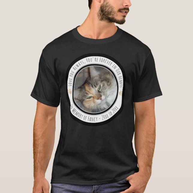 Pet Memorial Remembrance Photo T-Shirt (Front)