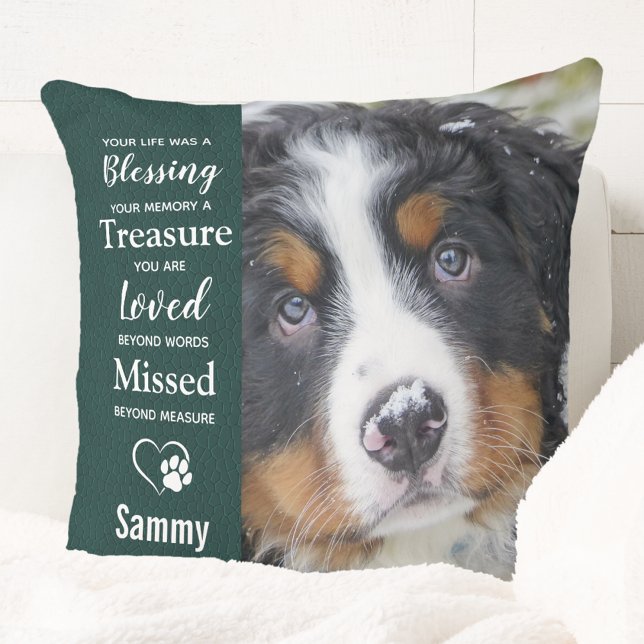 Pet Memorial Remembrance Poem 2 Dog Photo Cushion (Creator Uploaded)