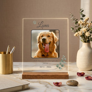 Pet Memorial Sign Personalised Photo Keepsake