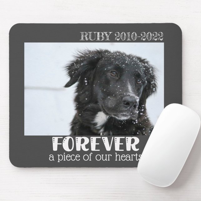 Pet Memorial Sympathy Photo Mouse Pad (Pet memorial mouse pad)