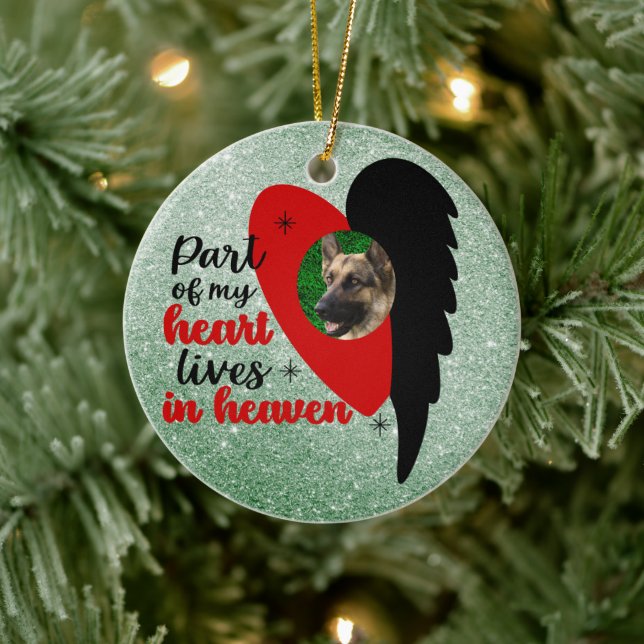 Pet Memorials, Pet Cat Dog Photo Memorial Ornament (Tree)
