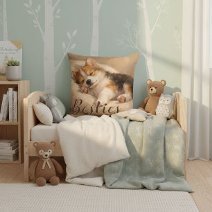 Pet mom besties  throw  Pillow