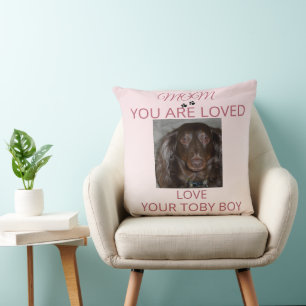 Pet Mum Heartfelt Photo Accent Cushion