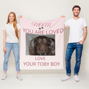 Pet Mum Heartfelt Photo Blanket Art