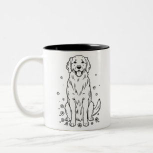 Pet Mum Photo Custom Dog Personalised dog mum gift Two-Tone Coffee Mug
