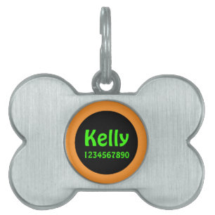 Pet name identification girl pet tag