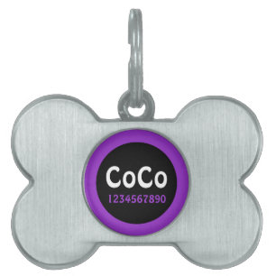Pet name identification tag PERSONALIZE