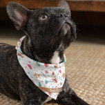 Pet Name on Snowman Sweets Square Scarf Bandanna<br><div class="desc">Printed on one side,  snowman sweets pattern bandanna with personalisation. Two sizes available: 18"x18" (kids,  small dogs) and 22"x22" (adults,  large dogs). Easily change name using the Template provided. Lightweight fabric that breathes well and dries quickly. 100% spun polyester. See "About This Product" at side for more information.</div>