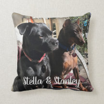 Pet Names Pillow Saying on back