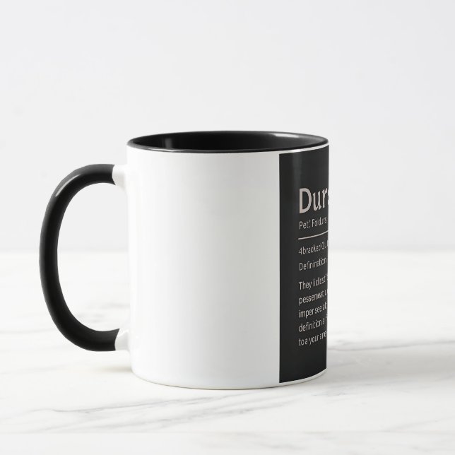 Pet Nickname Dictionary Personalised Custom Defini Mug (Left)