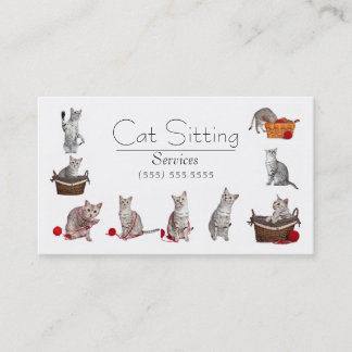 Pet or Cat Sitting Business Card