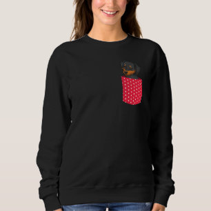 Pet Owner Dog Animal Puppy Cute Pocket Min Pinsch Sweatshirt