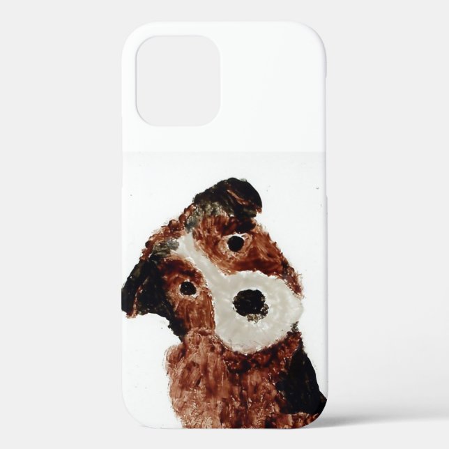 Pet Painting Cute Terrier Dog Case-Mate iPhone Case (Back)