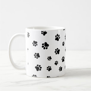 Pet Paw - Car or Dog Seamless Pattern  Coffee Mug