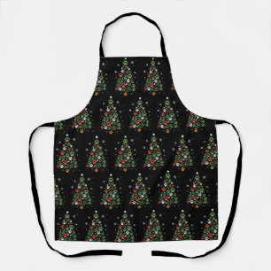 Pet Paw Christmas Tree Cats Dog Lover Xmas Apron
