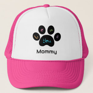 Pet Paw Dog / Cat Love you Mummy Coffee Mug Trucker Hat