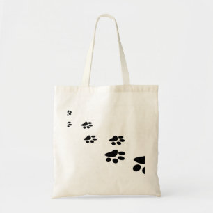 pet paw image tote bag