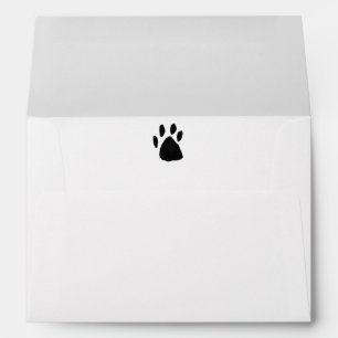 Pet Paw Print Christmas Envelope