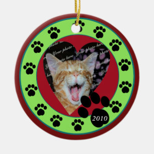 Pet Paws 2010 Ceramic Tree Decoration