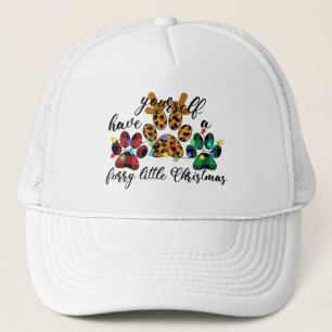Pet Paws Have Yourself A Furry Little Christmas Trucker Hat