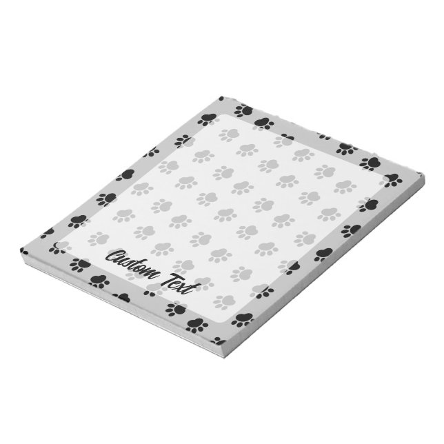 Pet Paws Pattern Notepad (Rotated)