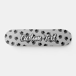 Pet Paws Pattern Skateboard