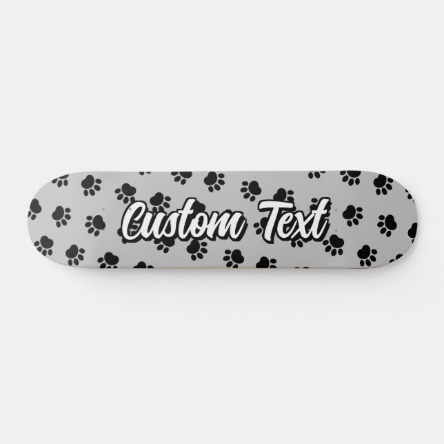 Pet Paws Pattern Skateboard (Horz)