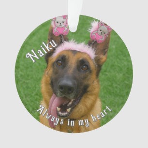 Pet Photo Acrylic Memorial Ornament