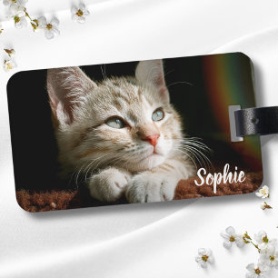 Pet Photo Block Luggage Tag