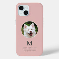 Pet Photo Blush Pink Personalised