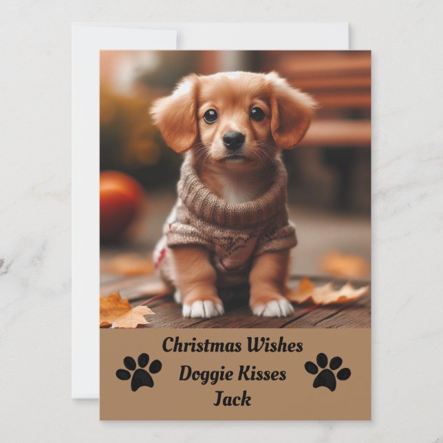 Pet Photo Christmas Card (Front)