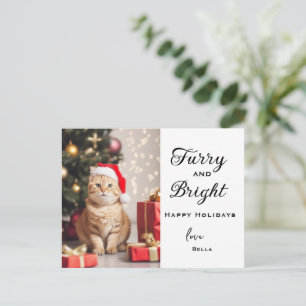 Pet Photo Christmas Card - Personalised Holiday