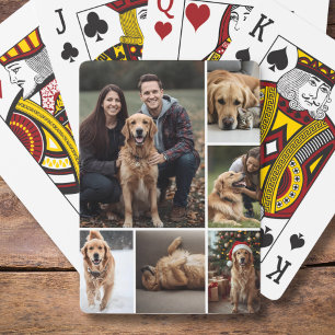 Pet Photo Collage Playing Cards Pet Mom Gift Idea