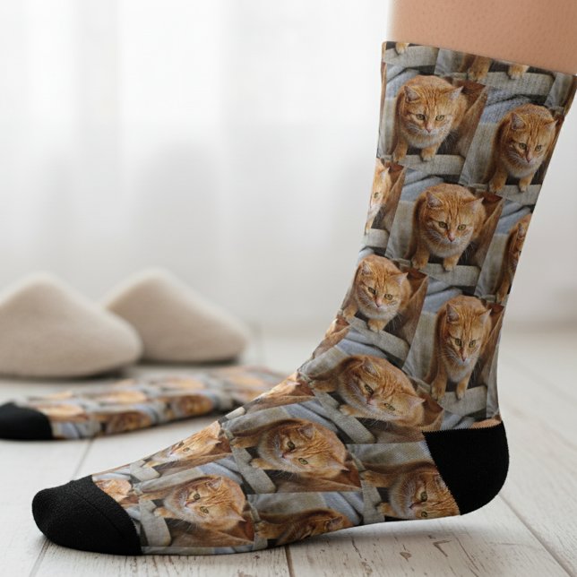 Pet Photo Customised Fun Dog Cat Socks (Creator Uploaded)