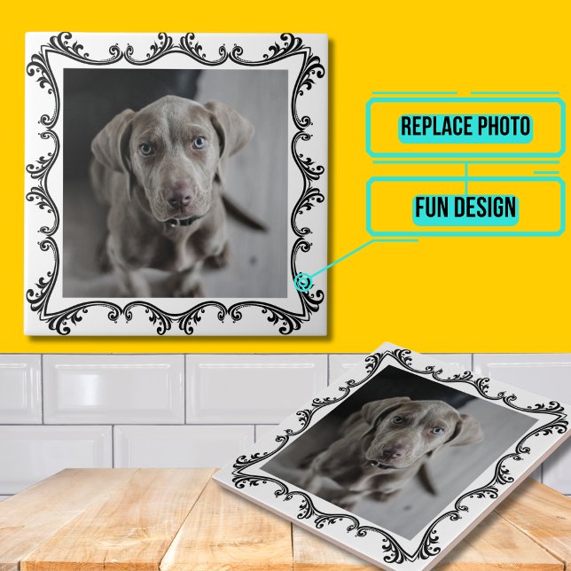 Pet Photo Decorative Ceramic Tile (Please enjoy our design and see the others in the collection.)