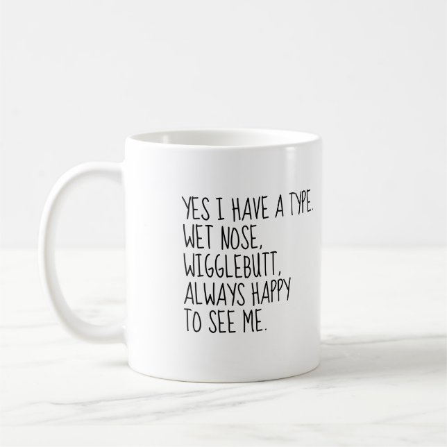 Pet Photo Dog Mum Quote  Coffee Mug (Left)