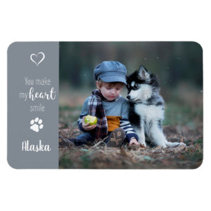 Pet Photo - Dog Photo - Cat Photo - Pet Memorial Magnet